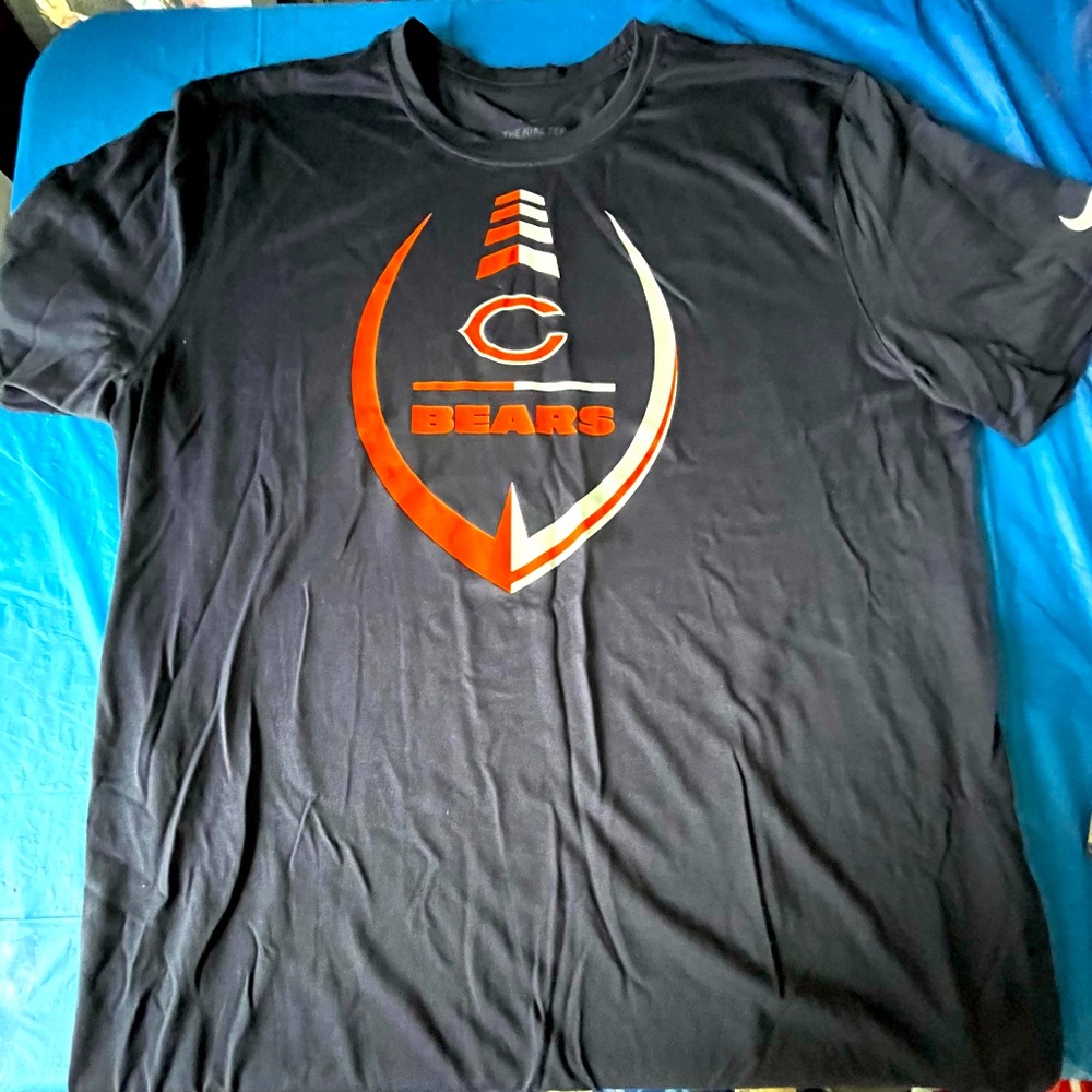 Mens NFL Chicago Bears Short Sleeve Dri fit Size XL